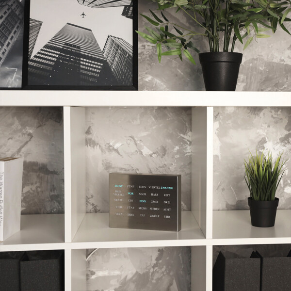 BoxClock Brushed Stainless Steel Edition