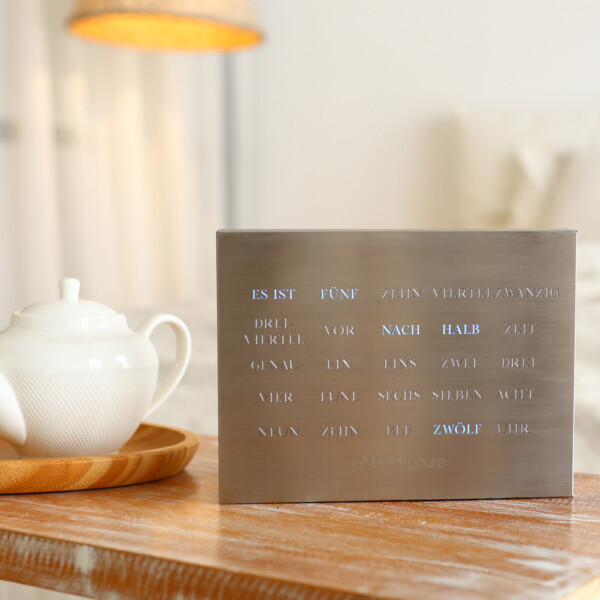 BoxClock Brushed Stainless Steel Edition