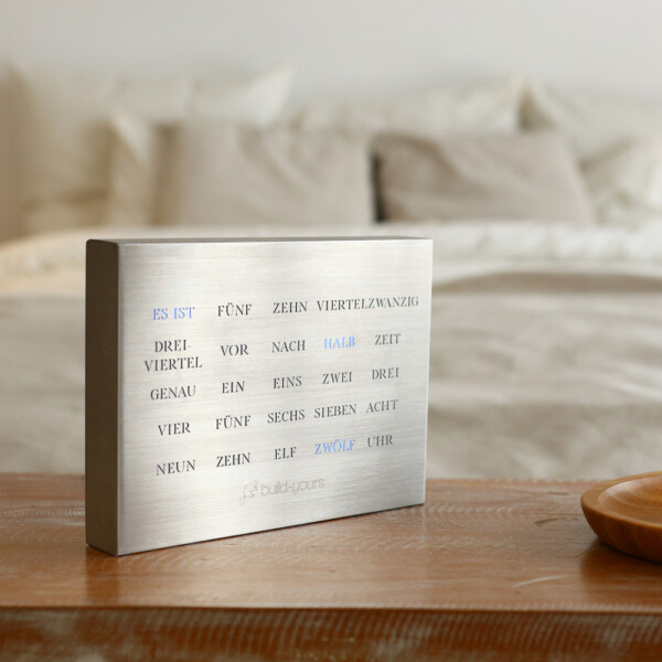 BoxClock Brushed Stainless Steel Edition