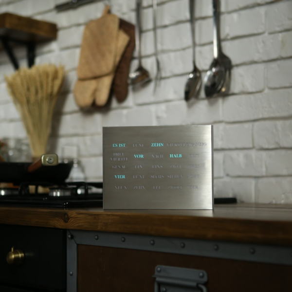 BoxClock Brushed Stainless Steel Edition