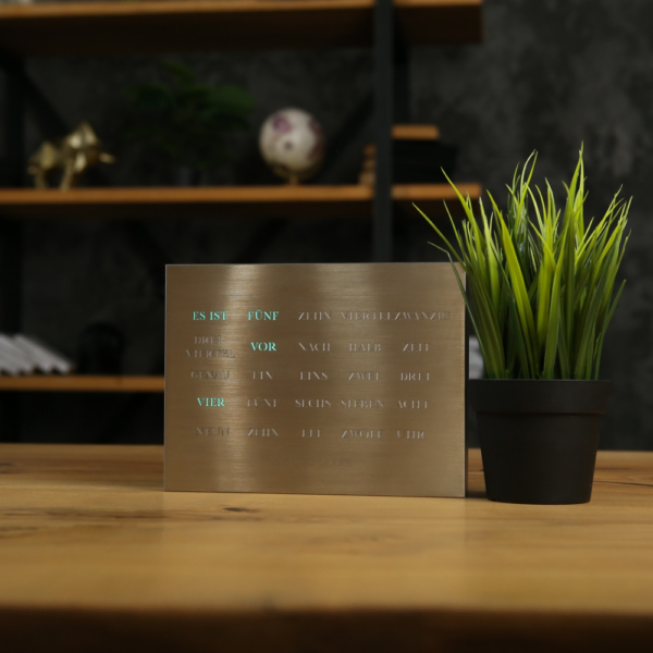 BoxClock Brushed Stainless Steel Edition