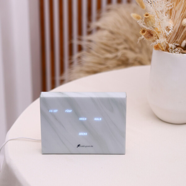 BoxClock Phantom White Marble Edition