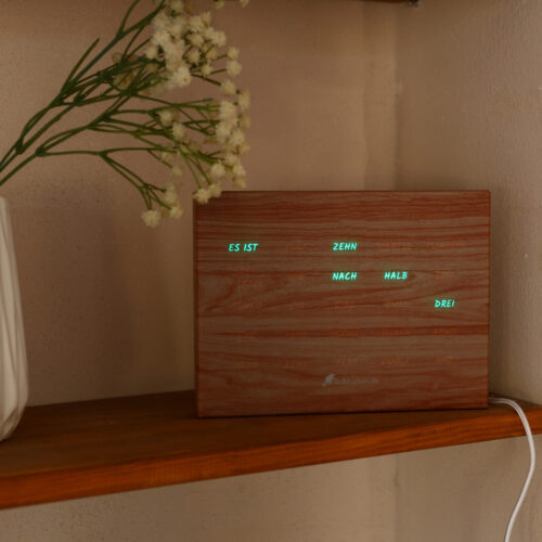 BoxClock Holz Optik