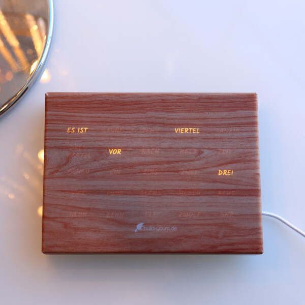 BoxClock Phantom Wood Edition in interior