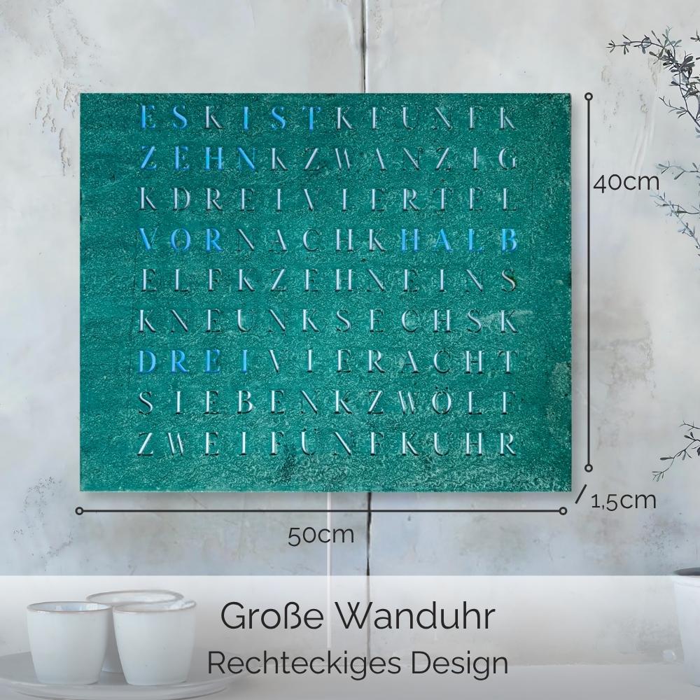Wordclock Jupiter Grünspan