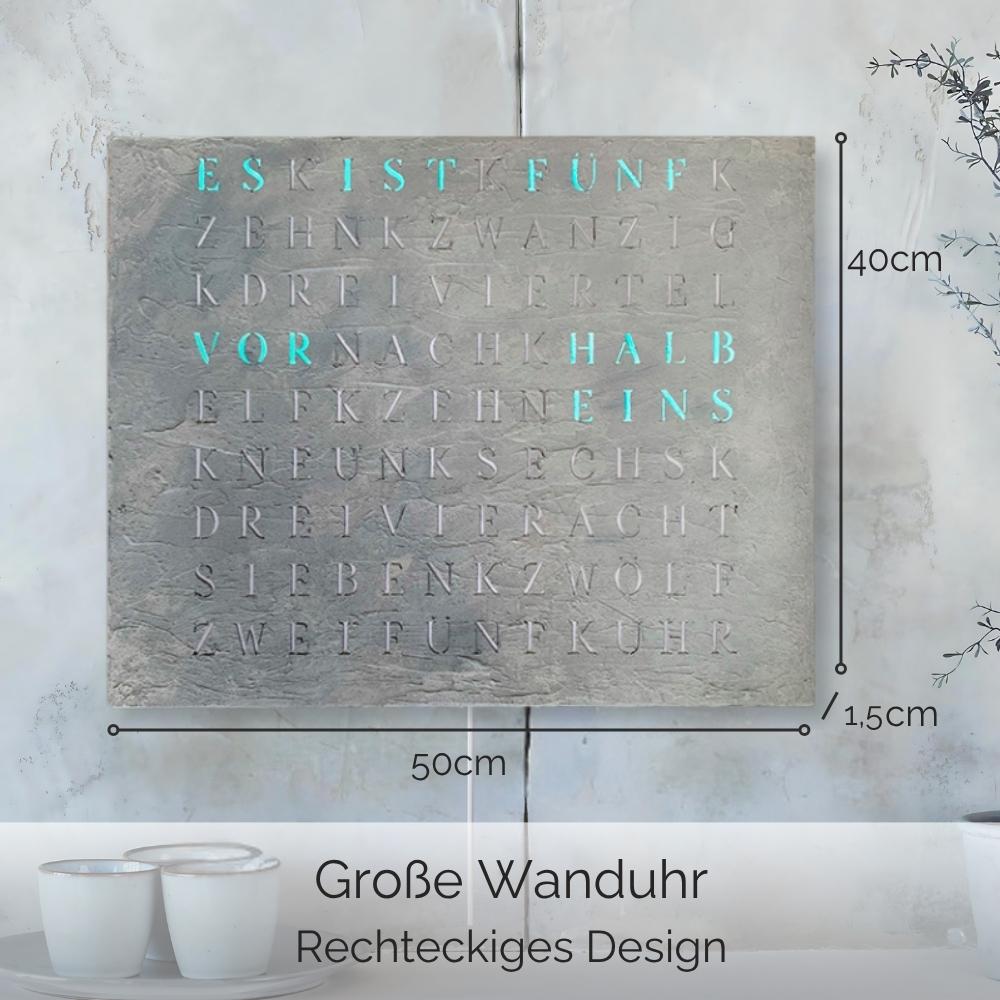 Wordclock Jupiter Beton