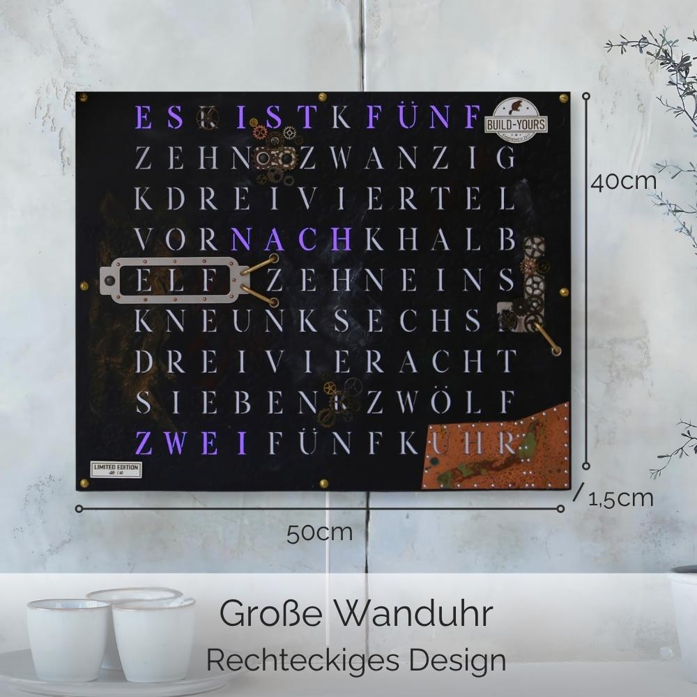 Wordclock Jupiter Steampunk