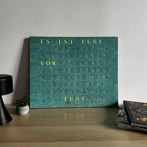 Wordclock Jupiter Grünspan