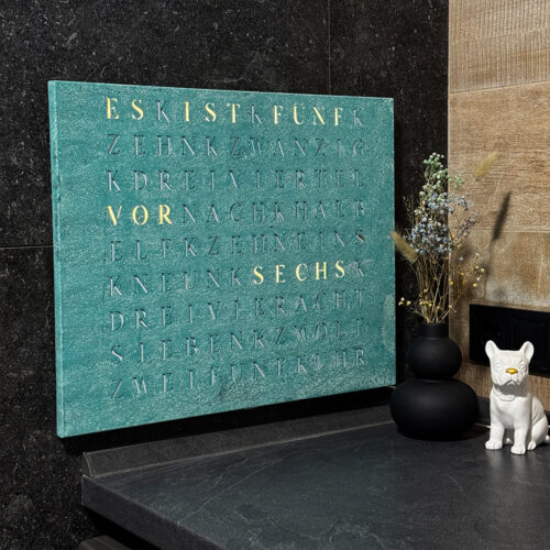 Wordclock Jupiter Grünspan
