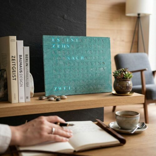 Wordclock Jupiter Grünspan