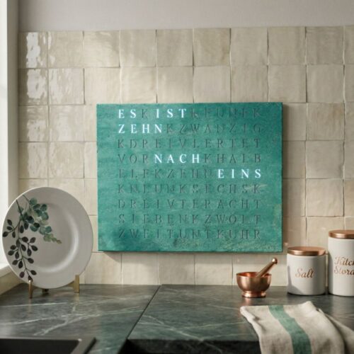 Wordclock Jupiter Grünspan