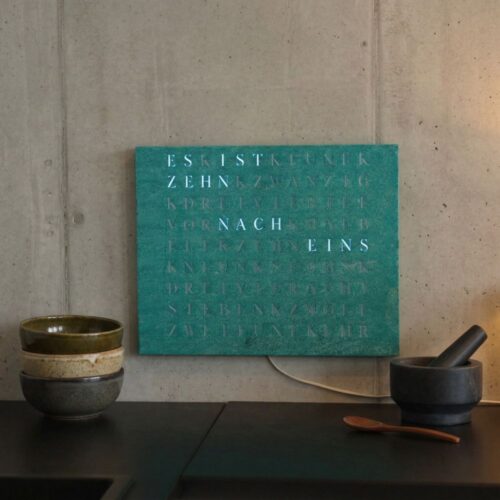 Wordclock Jupiter Grünspan