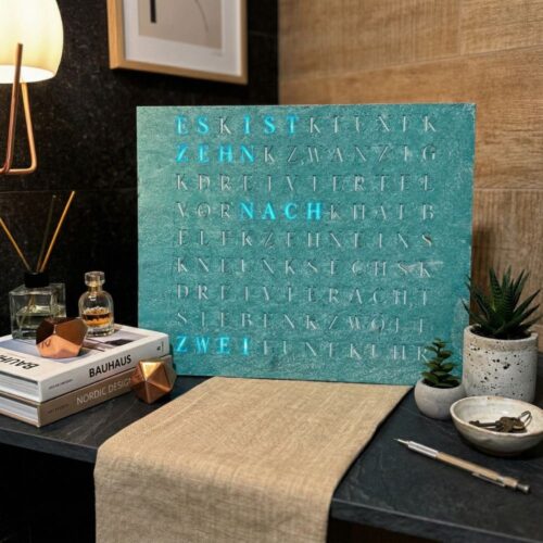 Wordclock Jupiter Grünspan