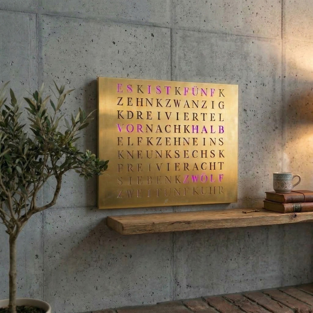 Wordclock Jupiter Gold Edition