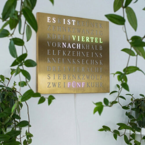 Wordclock Jupiter Gold Edition