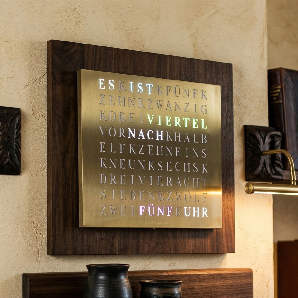 Wordclock Jupiter Gold Edition