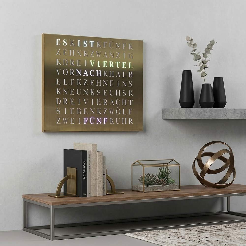 Wordclock Jupiter Gold Edition