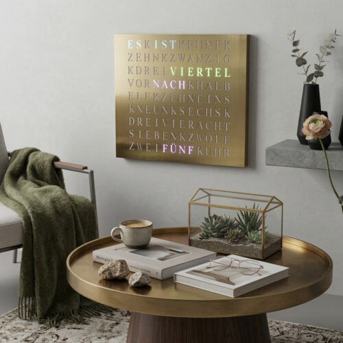 Wordclock Jupiter Gold Edition