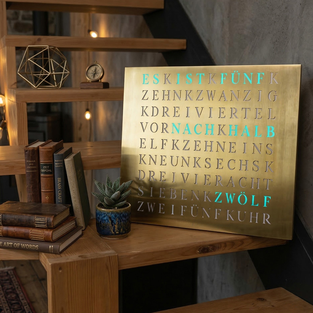 Wordclock Jupiter Gold Edition