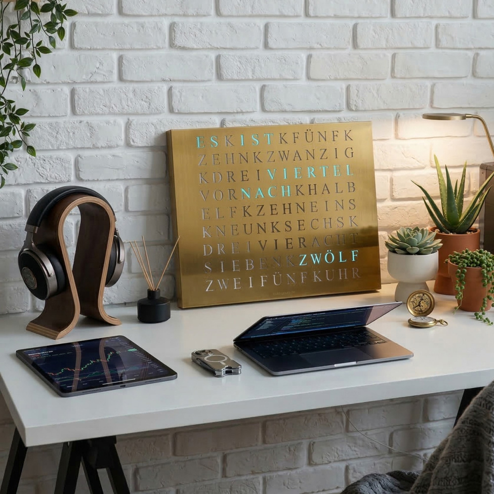 Wordclock Jupiter Gold Edition