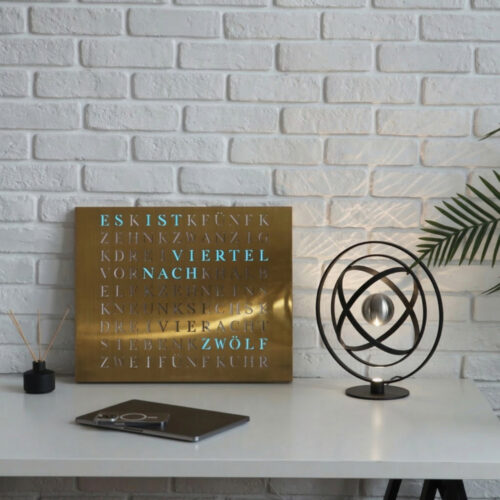 Wordclock Jupiter Gold Edition