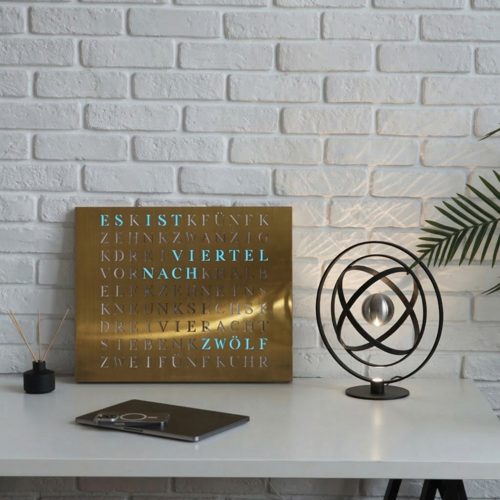 Wordclock Jupiter Gold Edition