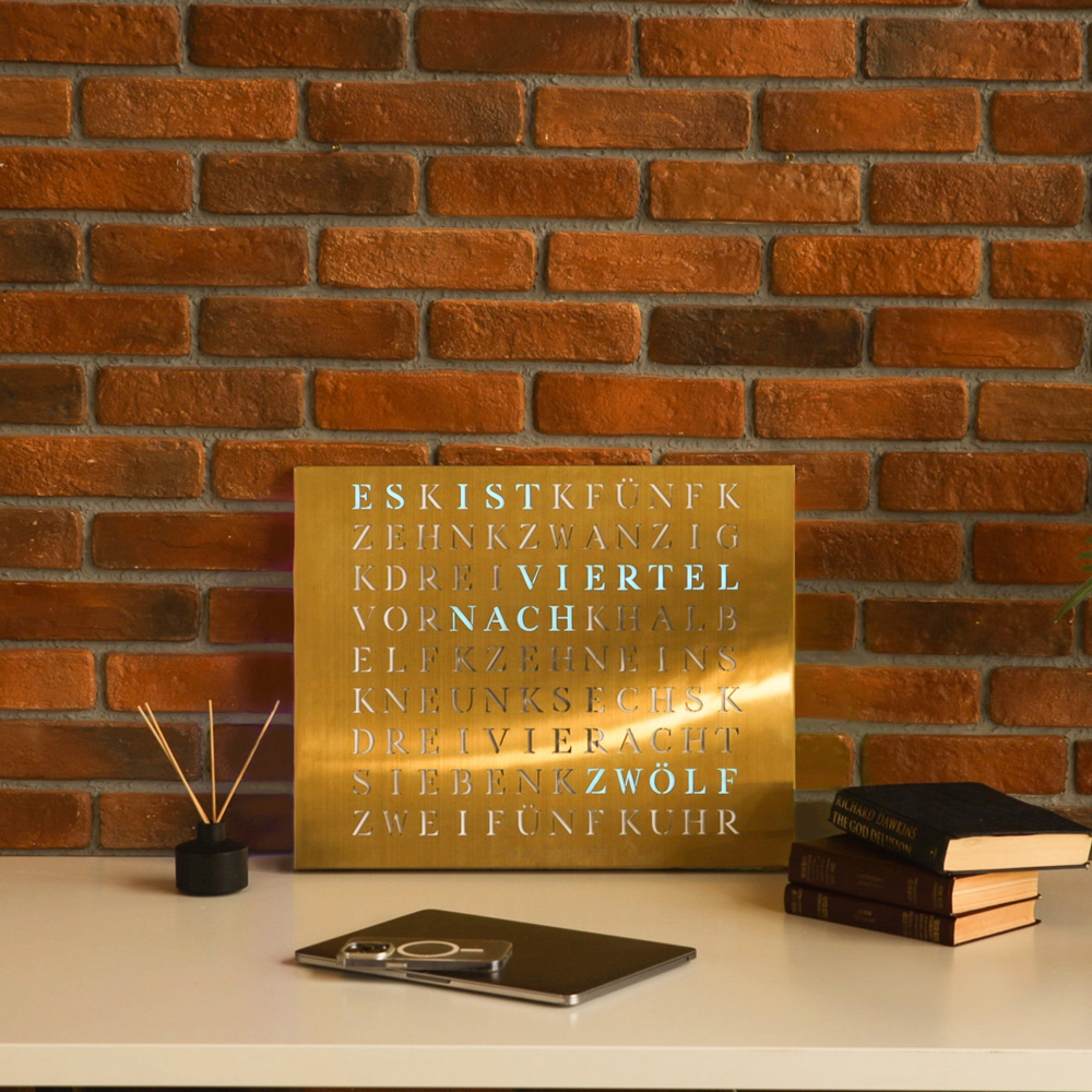 Wordclock Jupiter Gold Edition