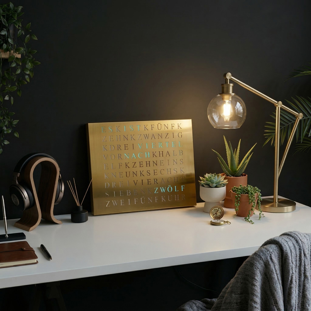 Wordclock Jupiter Gold Edition