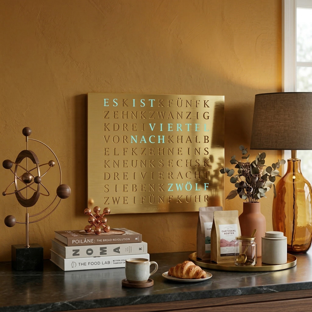 Wordclock Jupiter Gold Edition