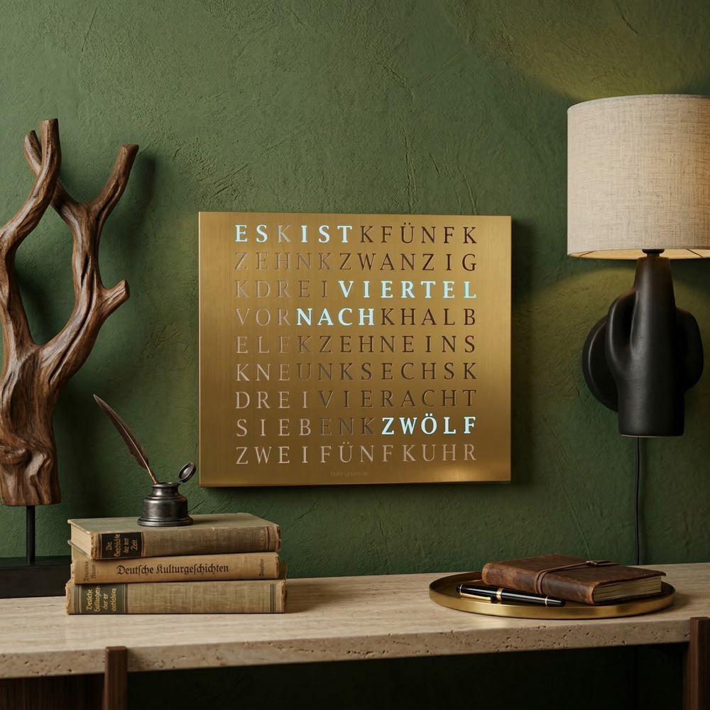 Wordclock Jupiter Gold Edition