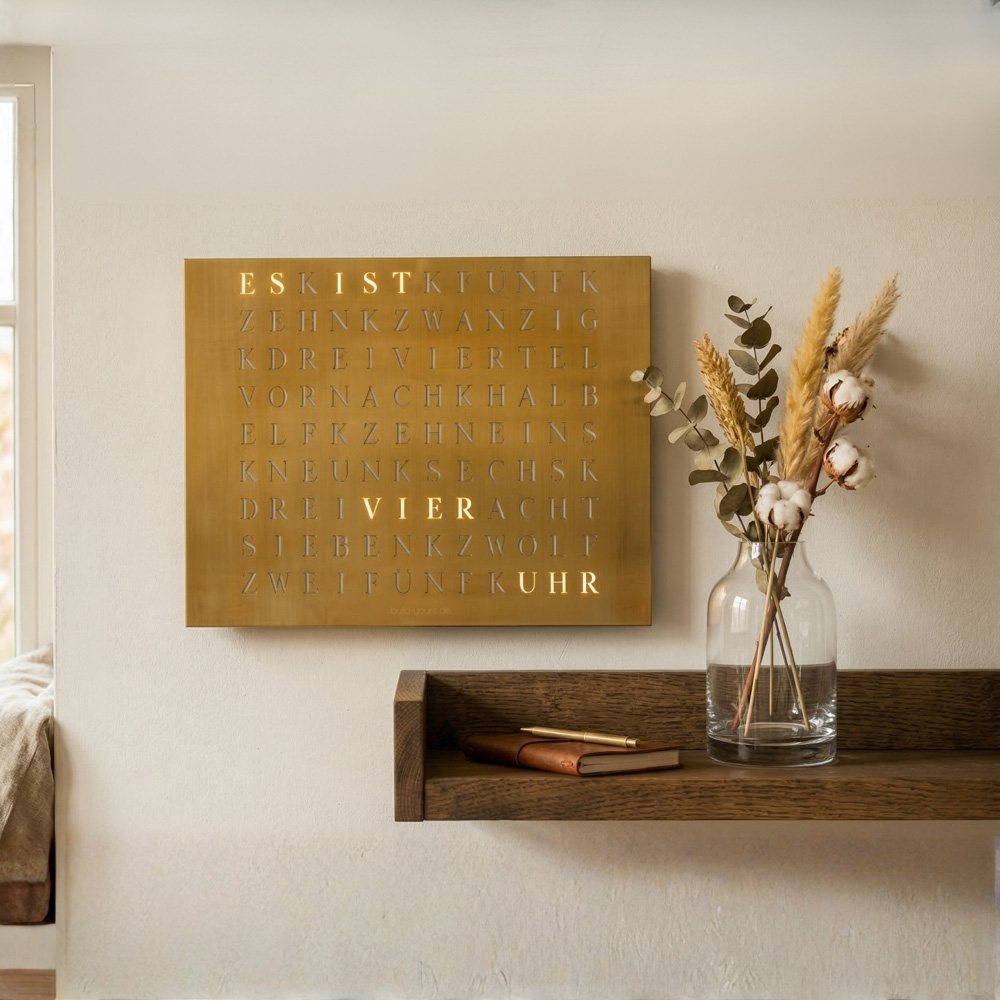 Wordclock Jupiter Gold Edition