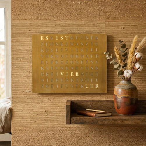 Wordclock Jupiter Gold Edition