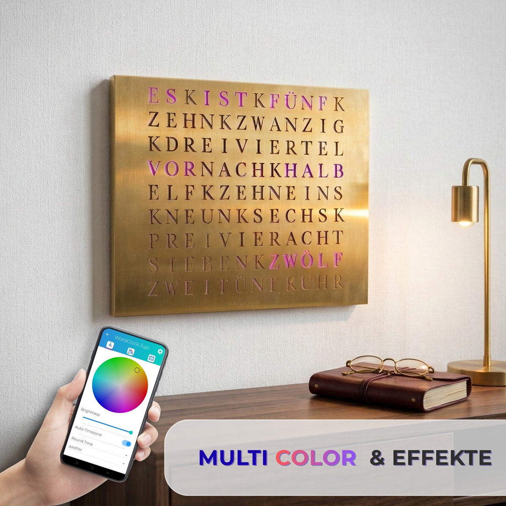 Wordclock Jupiter Gold Edition