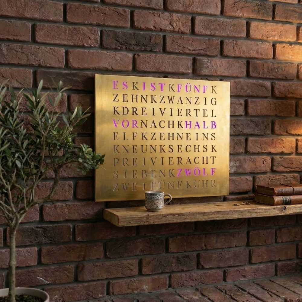 Wordclock Jupiter Gold Edition