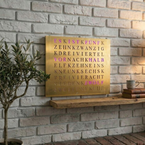 Wordclock Jupiter Gold Edition