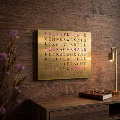 Wordclock Jupiter Gold Edition
