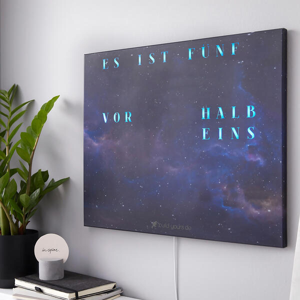 Jupiter WordClock on a shelf