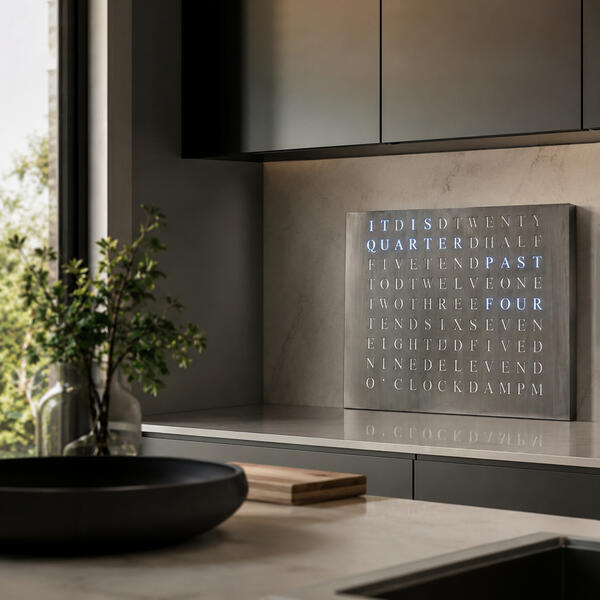 Jupiter WordClock on a shelf