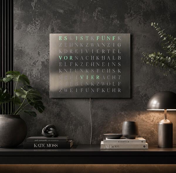 WordClock Jupiter - Phantom Slate Edition