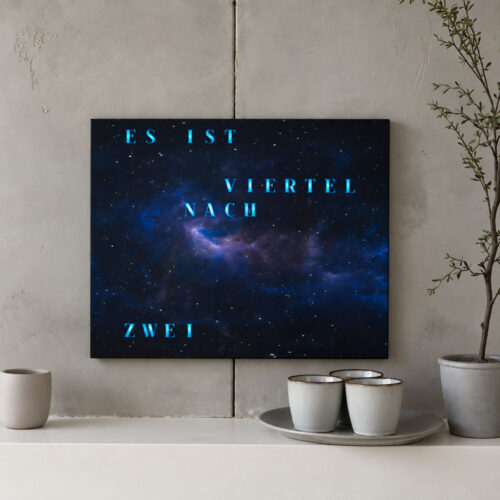 Wordclock Jupiter Phantom Beyond Space Edition closeup