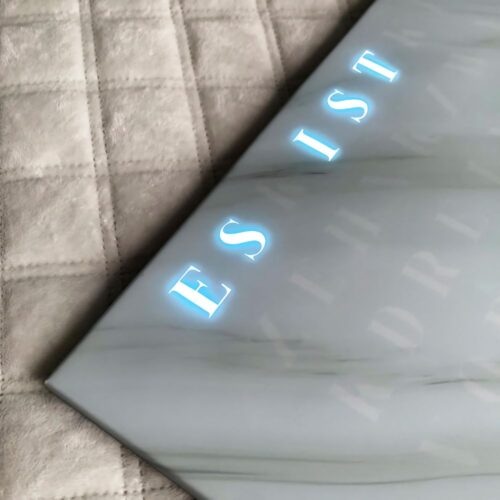 The new Wordclock Jupiter Phantom White Marble Edition