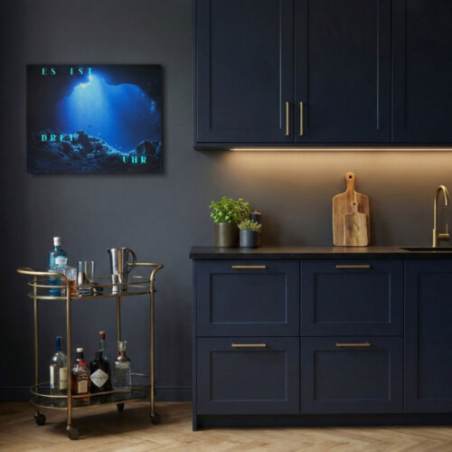 Wordclock Jupiter Phantom Blue Ocean Edition