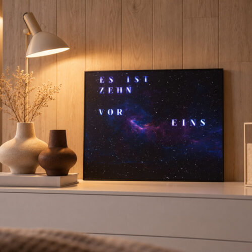 Wordclock Jupiter Phantom Beyond Space Edition