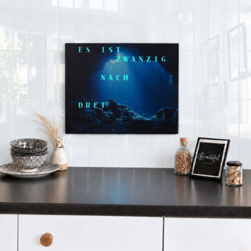 Wordclock Jupiter Phantom Blue Ocean Edition