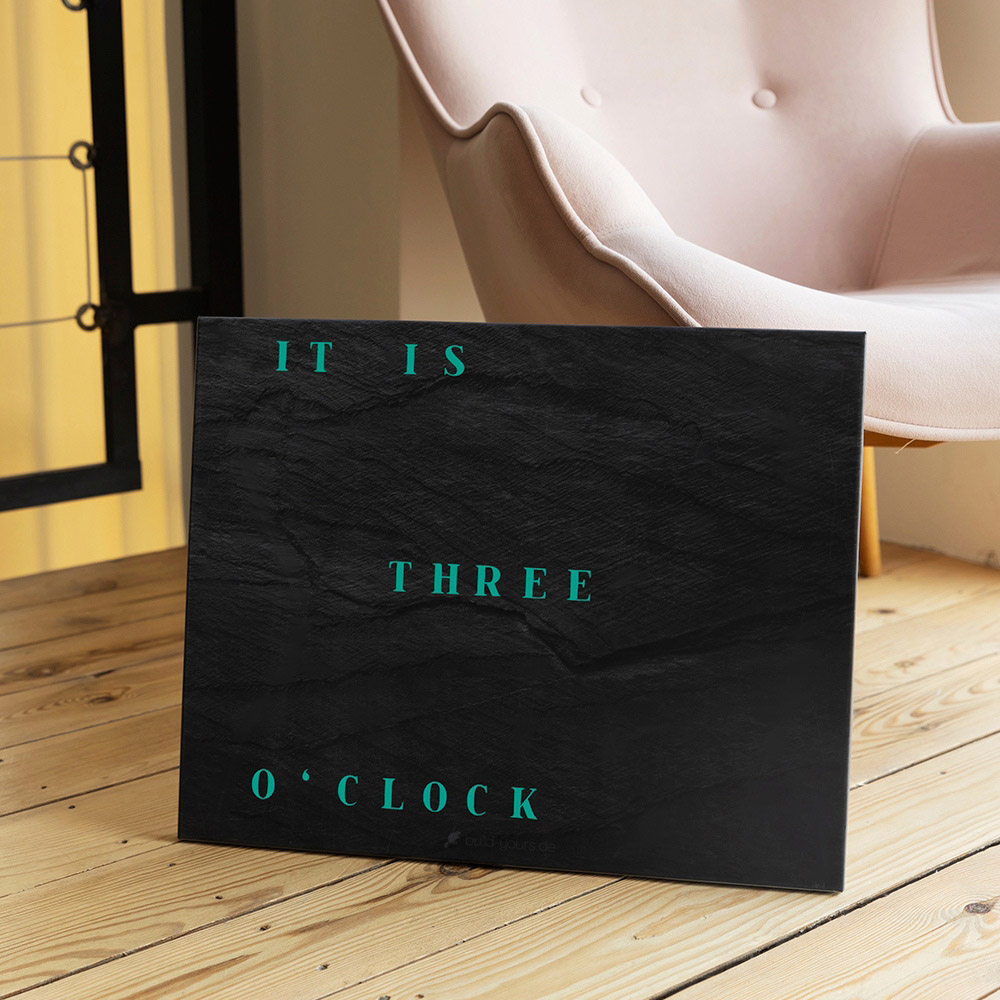 Wordclock Jupiter Phantom Slate English Edition