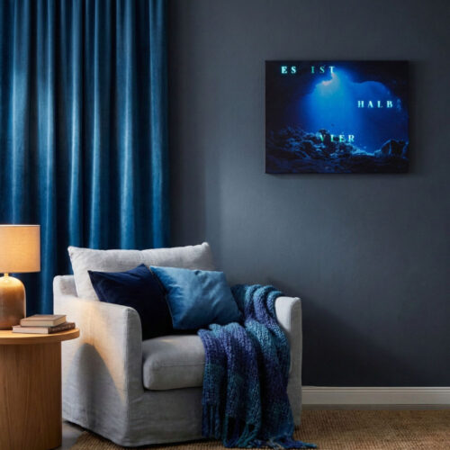 The new Wordclock Jupiter Phantom Blue Ocean Edition