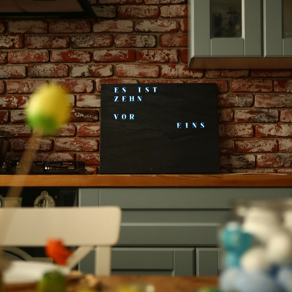 Wordclock Jupiter Phantom Slate Edition